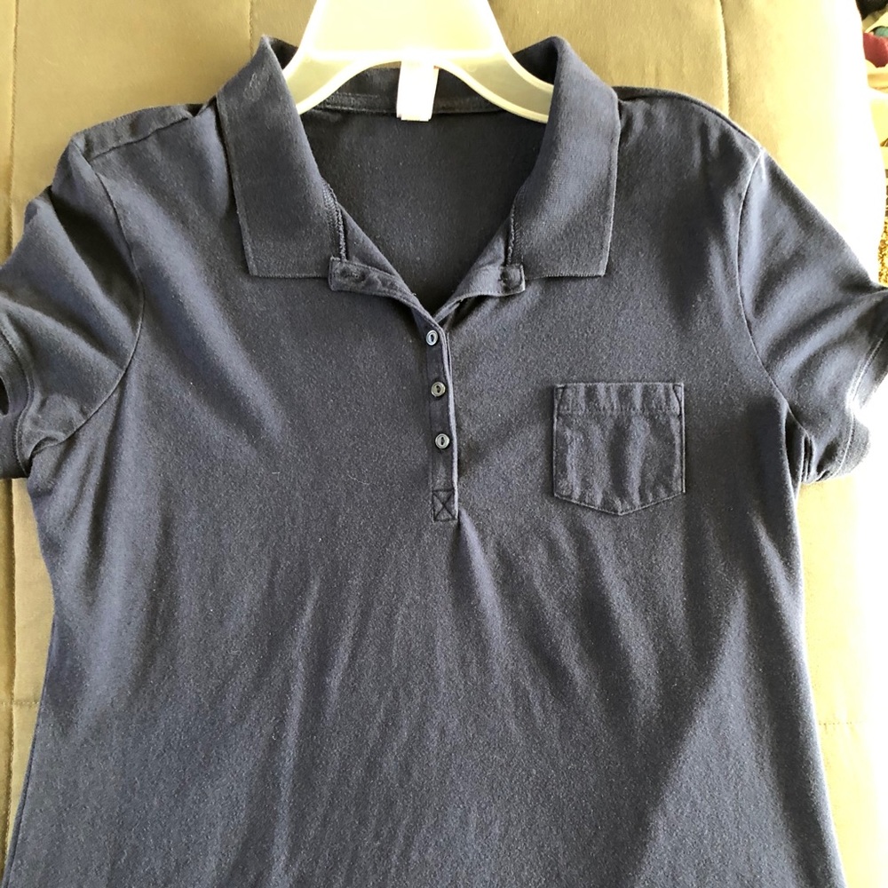 Navy Short Sleeve Polo Tee